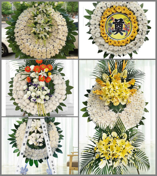 湖北武汉市武昌区白沙洲街道花圈速递